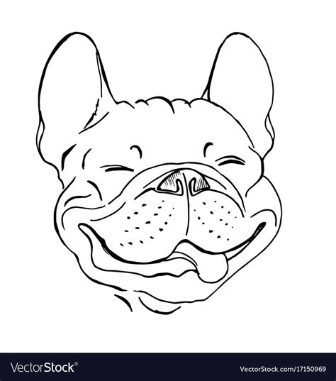 Happy dog face Royalty Free Vector Image - VectorStock