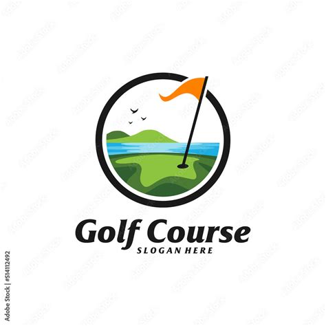 Golf course Logo Design Template. Golf course logo concept vector ...