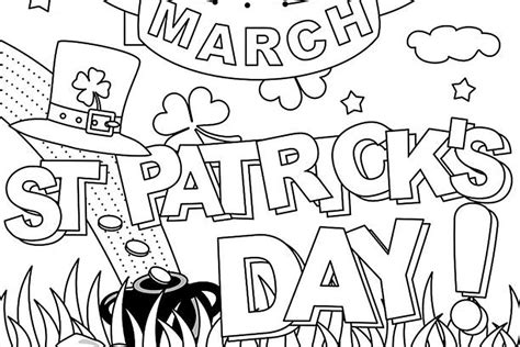 St Patrick Coloring Sheet - Infoupdate.org