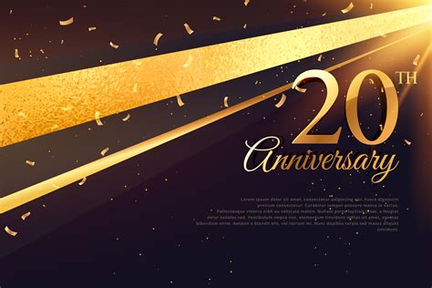 20th anniversary celebration card template - Download Free Vector Art, Stock Graphics & Images