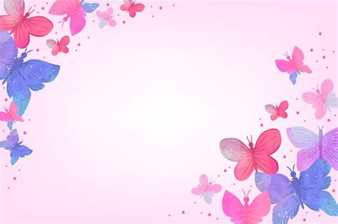 Free Vector | Watercolor butterfly background