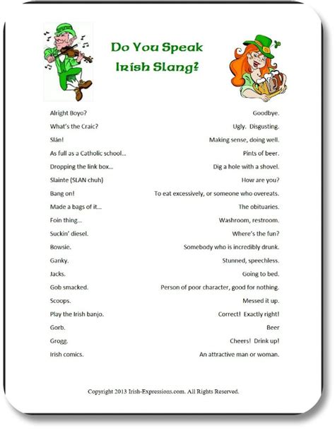 Irish Slang Words and Phrases: Express Your Irish Side!