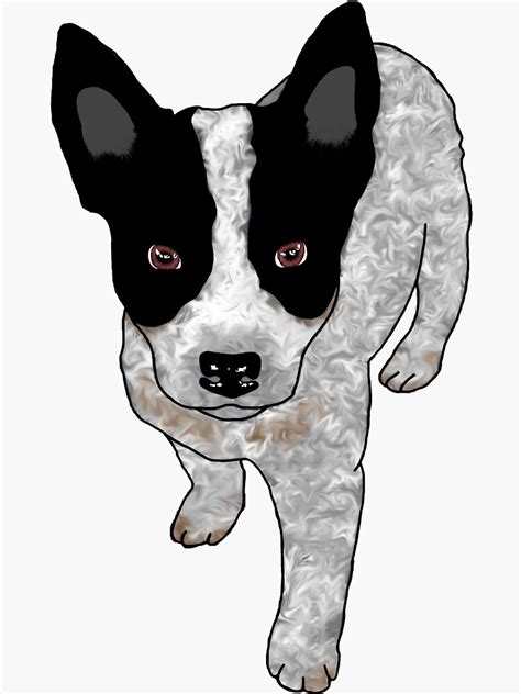 "Blue Heeler Puppy" Sticker by reganngregg | Redbubble