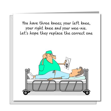 Funny Knee Replacement Surgery Card Get Well Soon Card - Etsy