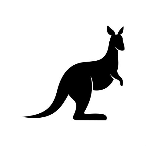 kangaroo silhouette logo 6720656 Vector Art at Vecteezy