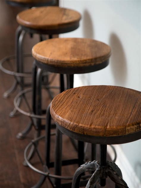 Vintage Wooden Bar Stools | turnipbarnnorfolku