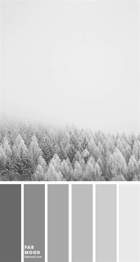 Shades of grey color palette