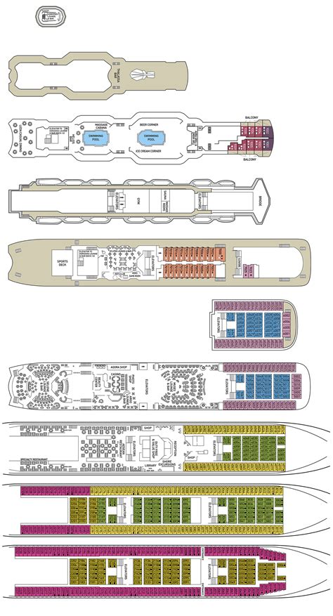 Celestyal Olympia Deck Plans | CruiseInd