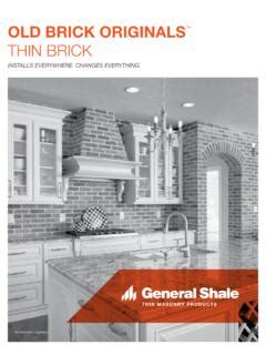 THIN BRICK - General Shale / thin-brick-general-shale.pdf / PDF4PRO