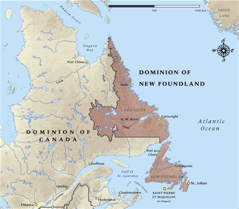 Map of Newfoundland in 1914 | NZHistory, New Zealand history online