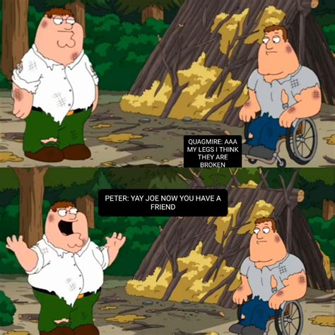 Peter breaks quagmire's legs : r/familyguy