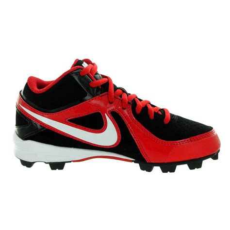 NIKE MVP KEYSTONE 3/4 LE GS BLACK/WHITE RED CHILDS MOLDED BASEBALL CLEATS 11C - Walmart.com ...