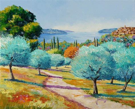 PLS54 impressionism landscapes garden Painting in Oil for Sale