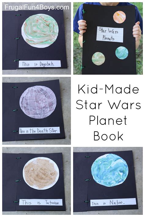 Kid-Made Star Wars Planet Book - Frugal Fun For Boys and Girls