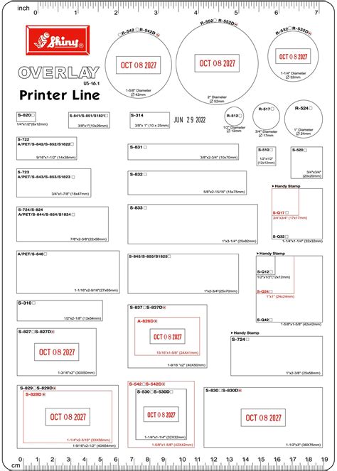 Stamp Machine Size Chart in Pakistan | Trodot, Shiny, 2000plus