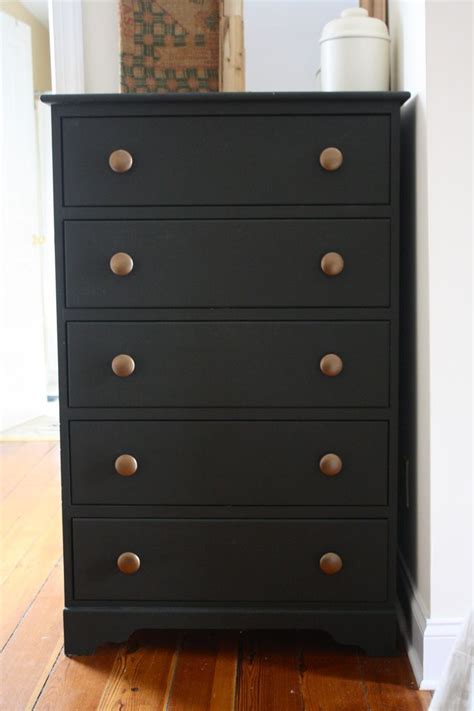 matte black painted dresser using flat black paint | DIY Furniture Makeover | Pinterest | Matte ...
