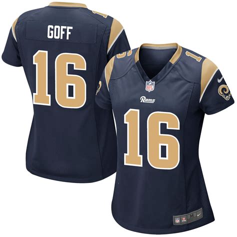 Nike Jared Goff Los Angeles Rams Women's Navy Game Jersey