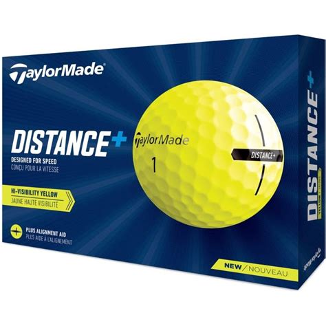 TaylorMade Distance+ Golf Balls Yellow - Carl's Golfland