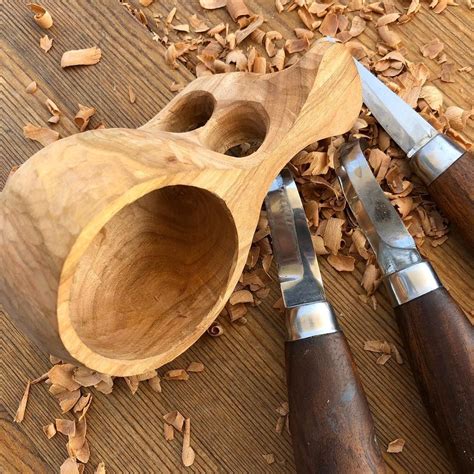 Kuksa Carving, Wooden Mug, Coffee Cup, Bushcraft Gear | Oyma, Oymacılık ...