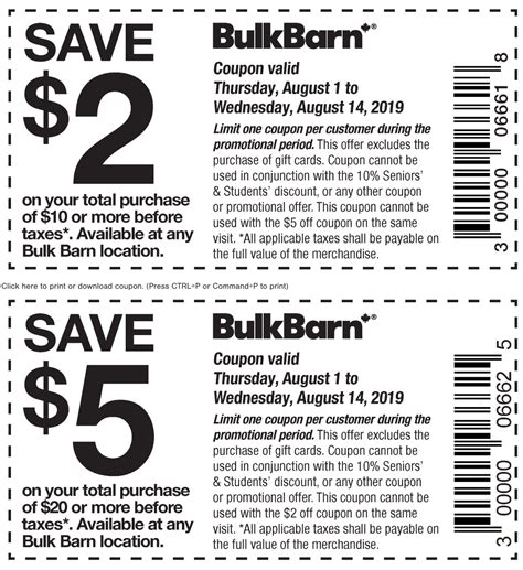 Bulk Barn Canada Coupons: Save $2 to $5 Off Using Coupons - Canadian Freebies, Coupons, Deals ...