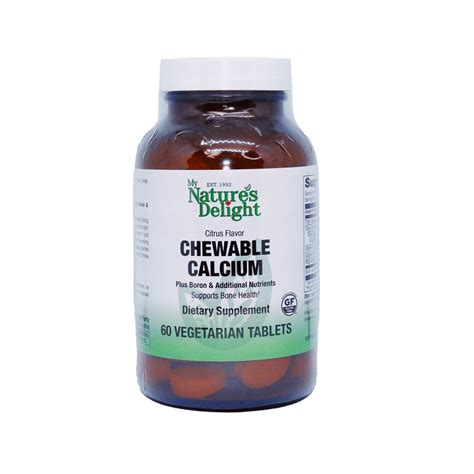 Chewable Calcium – 60 Veg Tabs | My Natures Delight