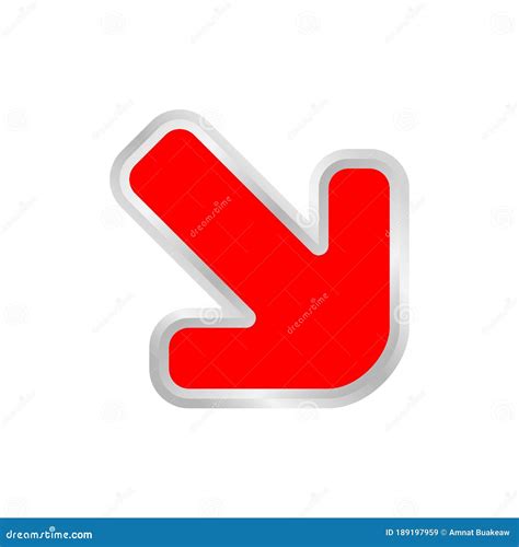 Red Arrow Pointing Right Down, Clip Art Red Arrow Icon Pointing for ...