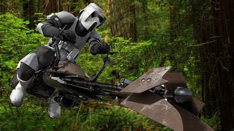 Star Wars: Battle Pod Arcade Game - Endor Speeder Bike Gameplay - NYCC ...