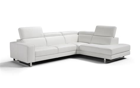 Italian Top Grain Leather Sectional with Adjustable Headrests Toledo Ohio WhiteLine-Augusto-Large