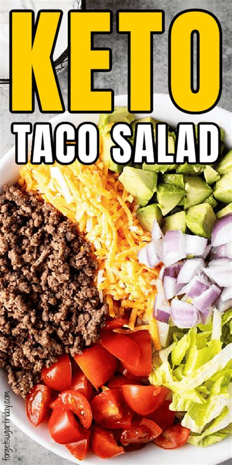 Keto Taco Salad - ForgetSugar