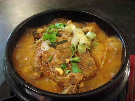 Pork bone soup (Gamjatang) recipe - Maangchi.com