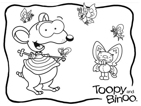 Toopy and Binoo Magician coloring page Coloring Page - Free Printable ...