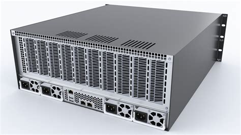 Server 4u gpu model - TurboSquid 1653808