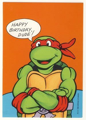 Raphael Birthday Greeting Card - Ninja Turtles - TMNT