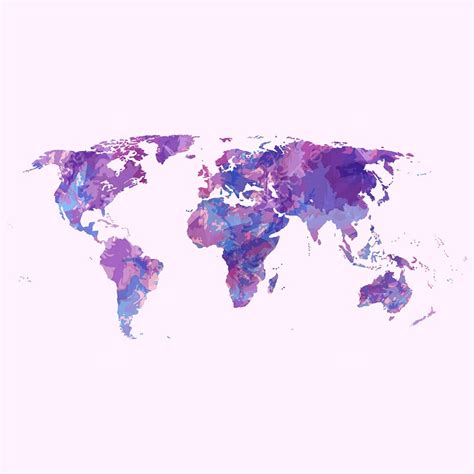 Abstract World Map Vector PNG Images, Abstract World Map Vector, Travel, Cartography, Map PNG ...