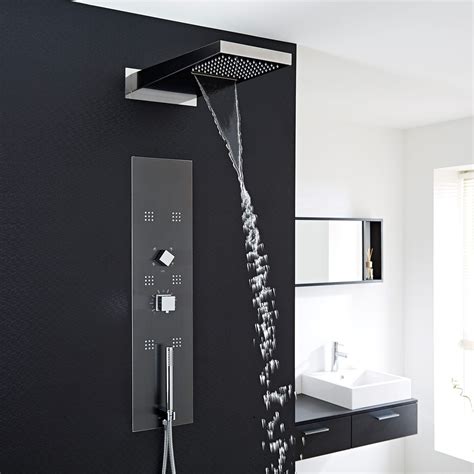 Interval Concealed Thermostatic Shower Panel with Head