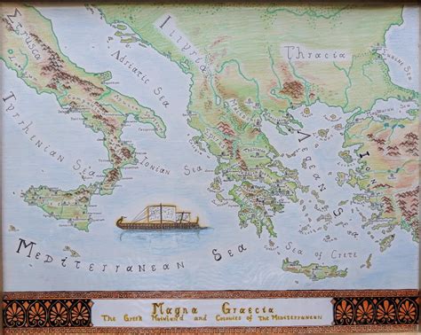 Hand-drawn map of the Ancient Greek world [OC] : MapPorn