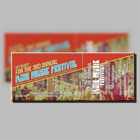 17+ Best Festival Ticket Templates - Illustrator, Word, Photoshop, InDesign, Pages, Publisher