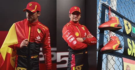 Photos: special Ferrari race-suit for Carlos Sainz in home Grand Prix ...