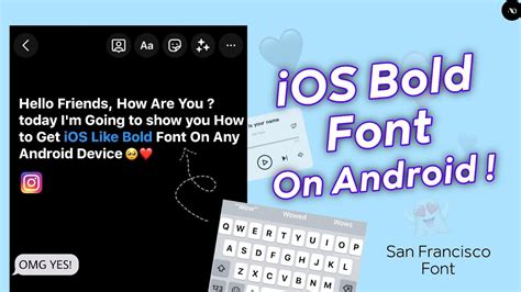 How To Get iOS Bold Font On Android | iPhone Font For Android - YouTube