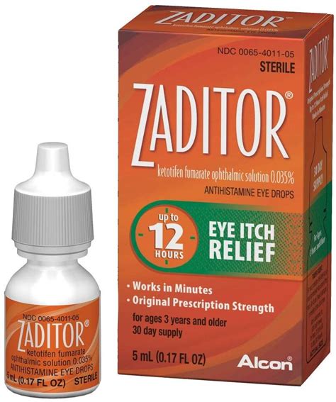 Zaditor Eye Drops (Ketotifen) | PharmaServe