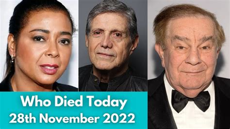 5 Famous Deaths This Week November 2022 / Celebrities Who Died Today / Actors Who Died Today ...