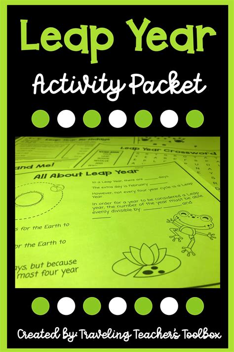 Leap Year Activity Packet | Leap year activities, Teachers toolbox ...