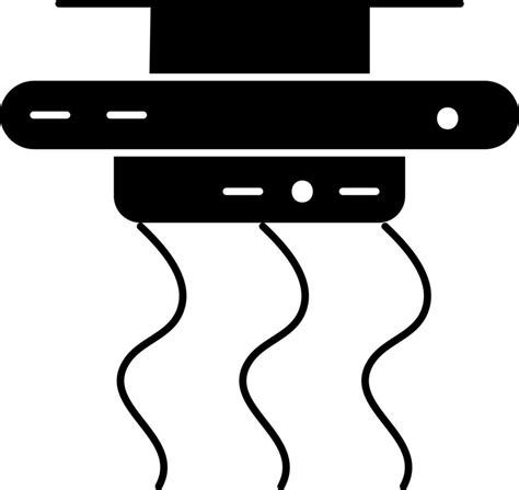 Smoke Detector Icon In Black and White Color. 24251964 Vector Art at ...