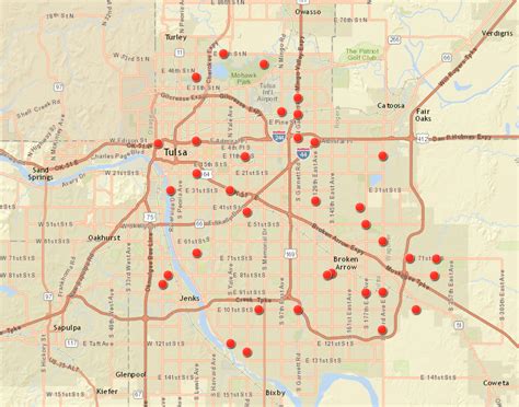 Tulsa Zip Code Map With Streets – Map VectorCampus Map