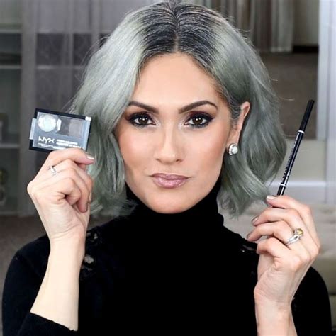 HOW TO FIND YOUR PERFECT EYEBROW SHADE | 15 Swatches | Grey hair ...