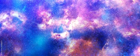 Nebula and galaxies in space. Abstract cosmos background Banner Texture Background Wallpaper in ...