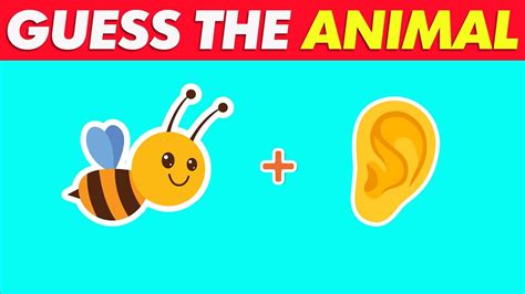 Guess The Animal By Emoji | Animal Emoji Pictionary - YouTube