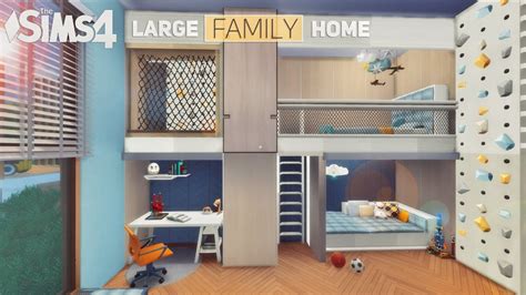 🧸Large FAMILY Modern Home • Dream Kids Room | No CC | THE SIMS 4 Stop ...