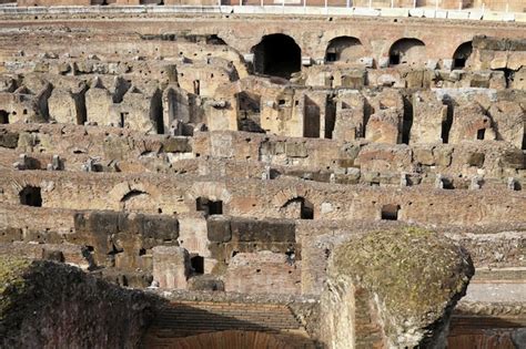 Premium Photo | Interior view of the ancient colosseum in rome italy