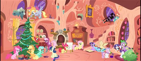 MLP Christmas Scene - vector by Stinkehund on DeviantArt